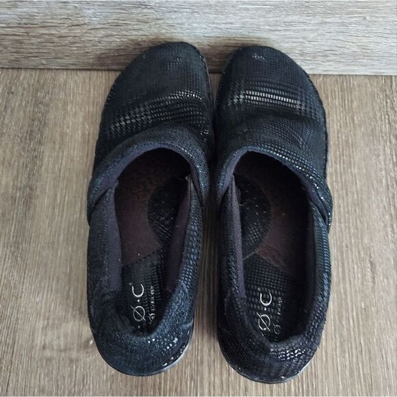 B.O.C Born Concept Black Herringbone Margaret Leather Clogs - 8.5 - Picture 6 of 10